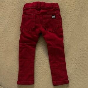 Vibrant Red Kids Jeans by